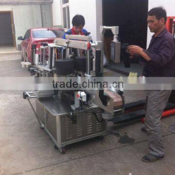 Fully automatic double side self adhesive labeling machine with printer