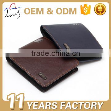 fashionable handmade leather man small wallet