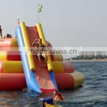 Hot Sale Cheap and Popular for Person Inflatable Floating Pyramid Water Games With Slide photo-2