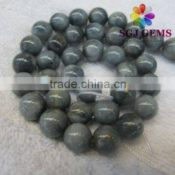 10mm hawk's eye semi precious stone round beads