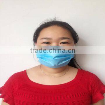 Disposable Earloop Face Mask with dective filtration stip