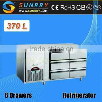 Worktable With Drawer Daily Refrigerator Six Drawers (SY-RT1500GN6 SUNRRY)