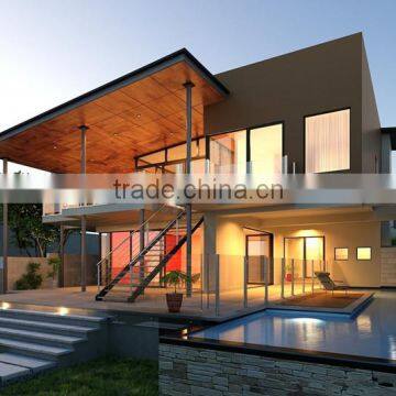 Modern prefabricated villa steel good price best quality