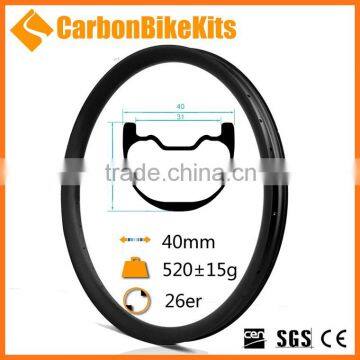 CBK 26er 40mm Deep 32mm Wide Down Hill Mtb T700 Carbon Bike Wheel Rim Quality Choice