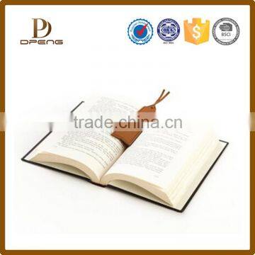 Promotional custom handmade vintage genuine leather bookmark