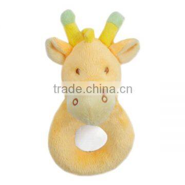 giraffe plush rattle for baby