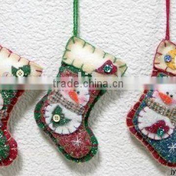 6" Christmas ornament: Christmas stocking orna