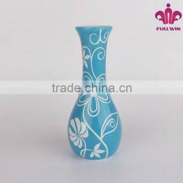 colorful ceramic custom made flower vase with color glazed