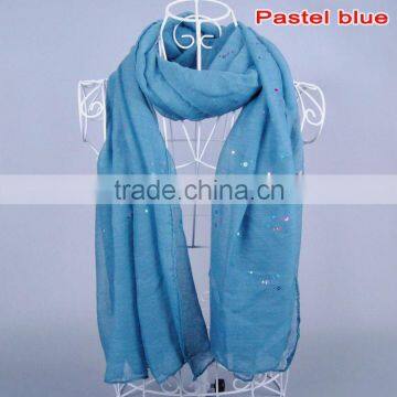 Paillette Viscose women shawl scarf Voile Scarves 180*90 Pashmina Shawls Muslim Hijab