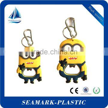2016 Promotional Gifts Giveaways Silicone Rubber Beer Bottle Opener Keychain