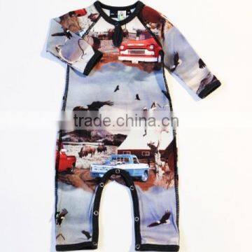 custom made soft baby christmas romper