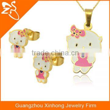 Premier Design With Different Flower Clover Stainless Steel Necklace And Jewelry Sets photo-4