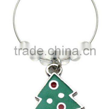 beaded christmas wine bottle charms, various designs,passed SGS factory audit and ISO 9001 certification