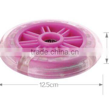 125*24mm LED pu scooter wheel with light