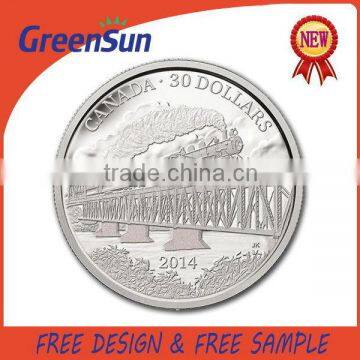 Practical First Choice Canada plated silver maple souvenir coin