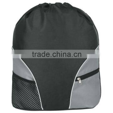 Drawstring Backpack-Black