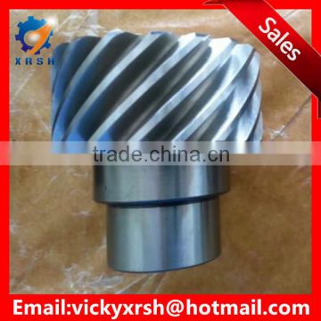 Customized C45 steel Helical gear with hub