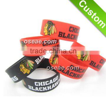 Rubber wristband customized for promotional gift