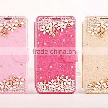 Bling bling leather case for Samsung galaxy a5