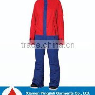 2014 Popular Newest one piece snow suits adults factory