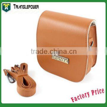 Brown Leather Camera Case Bag Cover For Fujifilm Fuji Instax Mini 7s