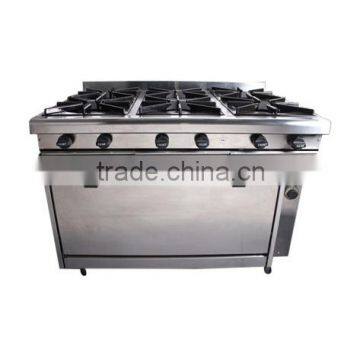 Shentop grandiose 6 burner gas range with gas oven burner STPP-JLD6 gas cooking range