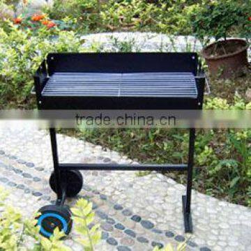 Windproof BBQ Stove Trolley Charcoal Barbecue grill for Garden