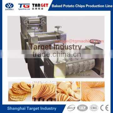 Health food low fat baking potato chips production line forming and baking