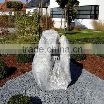 black rocks for landscaping