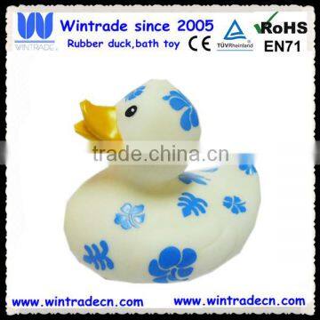 Custom logo print bath white duck