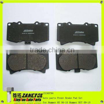 15240794 19157530 Auto parts Front Brake Pad Set for Hummer H3 06-10;Hummer H3T 09-10