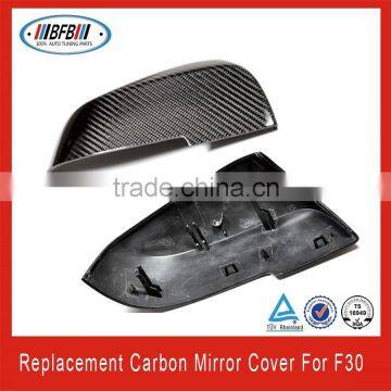 Replacement type carbon fiber mirror covers auto mirror caps for f30