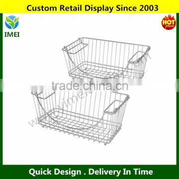 Medium Stacking Baskets, Chrome YM5-1142