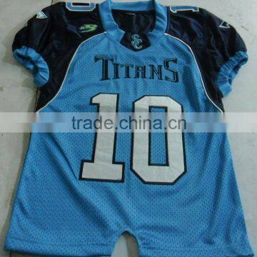 100% Polyester Custom Tackle Twill American Football Youth Jerseys