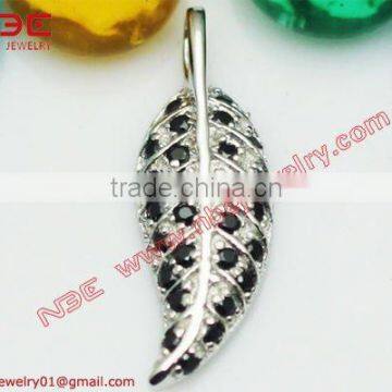 Wholesale 925 sterling silver jewelry necklace pendant beautiful leaf