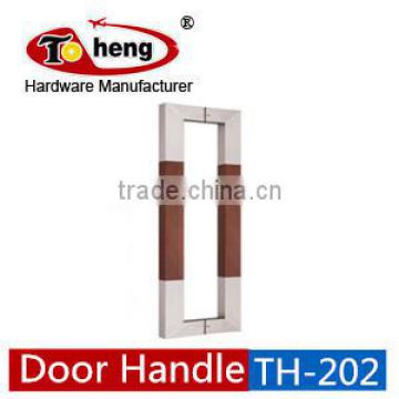 Square Tube Double Sided Gate Stainless Steel Long Pull Door Handle