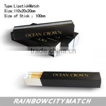 lipstick match for hotel and advertising with good printting or gold hotstamping