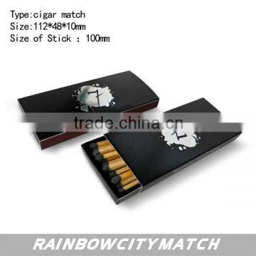 promotional gift cigar match with good quanlity and customize logo hotstamping