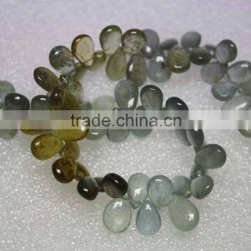 Moss Multi Aquamarine Smooth Pear