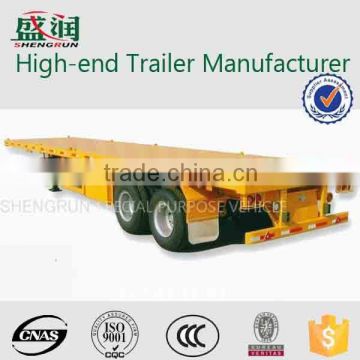 Good quality 2 axle 3 axle 40ft 45ft 50 ton 60 ton flatbed container semi trailer China manufacturer