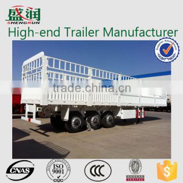 Chinese 3 Axle 60t Side Wall Semi Trailer For Grain Transport For Sale