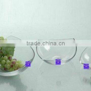 modern fruit glass bowl