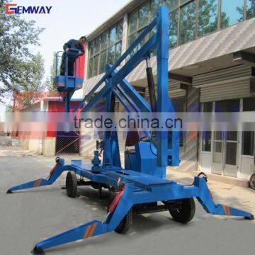 CE certification mobile hydraulic articulated boom lift