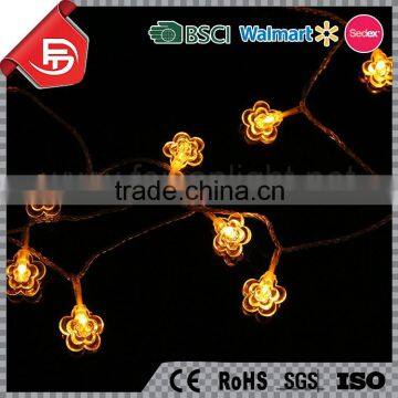 TZFEITIAN outdoor decorative fairy flower string lights led