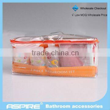 good Orange match ceramic bathroom accessories set