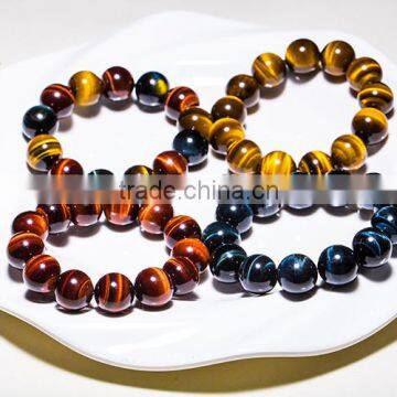 natural tiger eye rainbow bracelet for healing crystal crafts bracelet