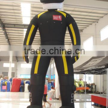 Customized design advertising giant inflatable cyclist for sale