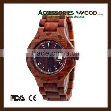 Wrist Watch Man or Woman Wooden Watches Red Sandalwood photo-5