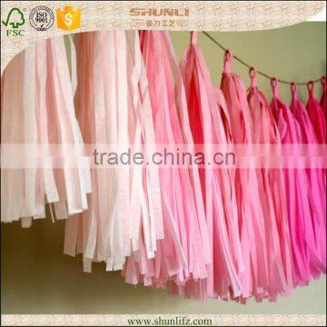 Cheap blind tissue paper tassel ,manufacturer