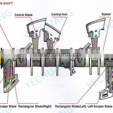 oem spare parts for original sicoma twin shaft concrete mixer